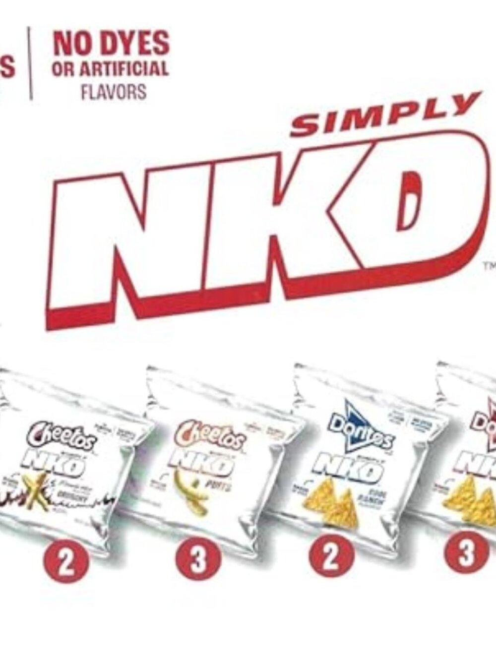 Simply NKD Chips Variety Snack Pack - No Dyes - 10 bags - 3 boxes